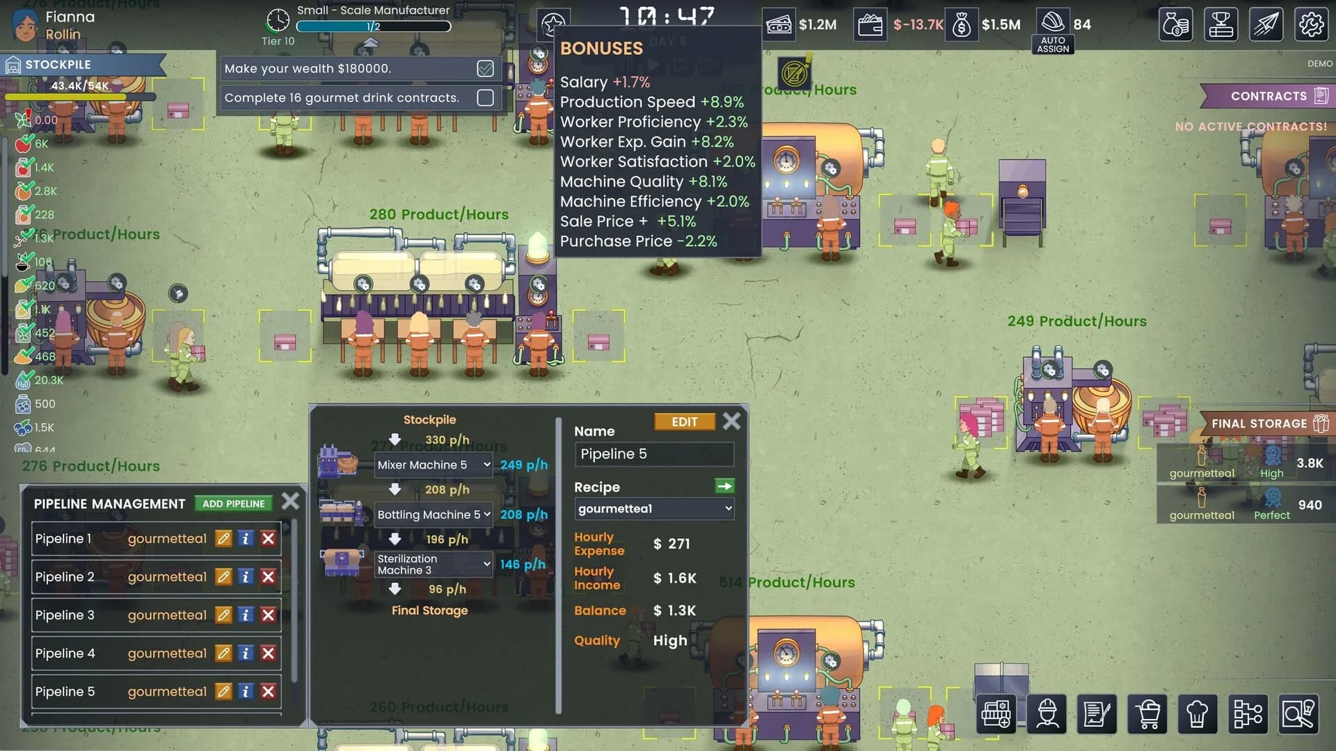 Fizz Flow: Factory Management görsel 5