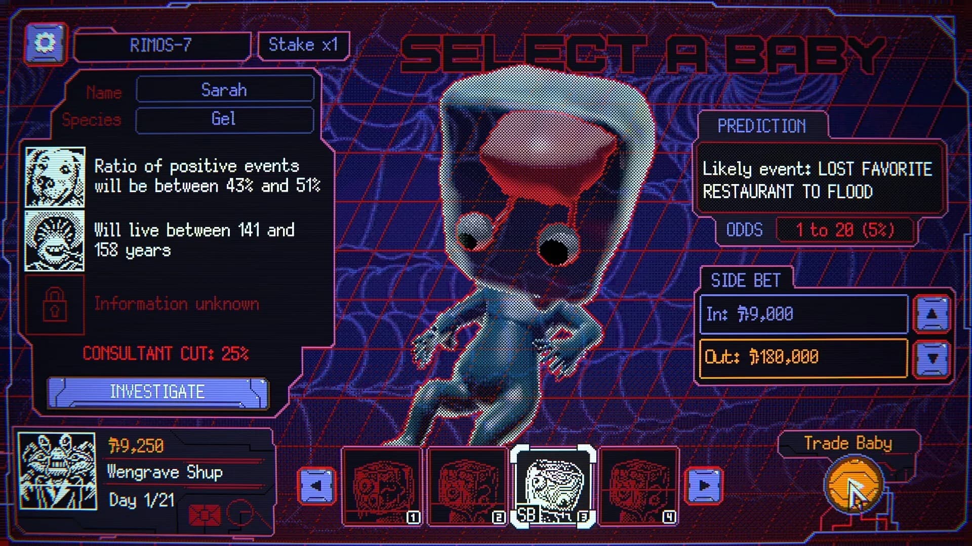Space Warlord Baby Trading Simulator görsel 2