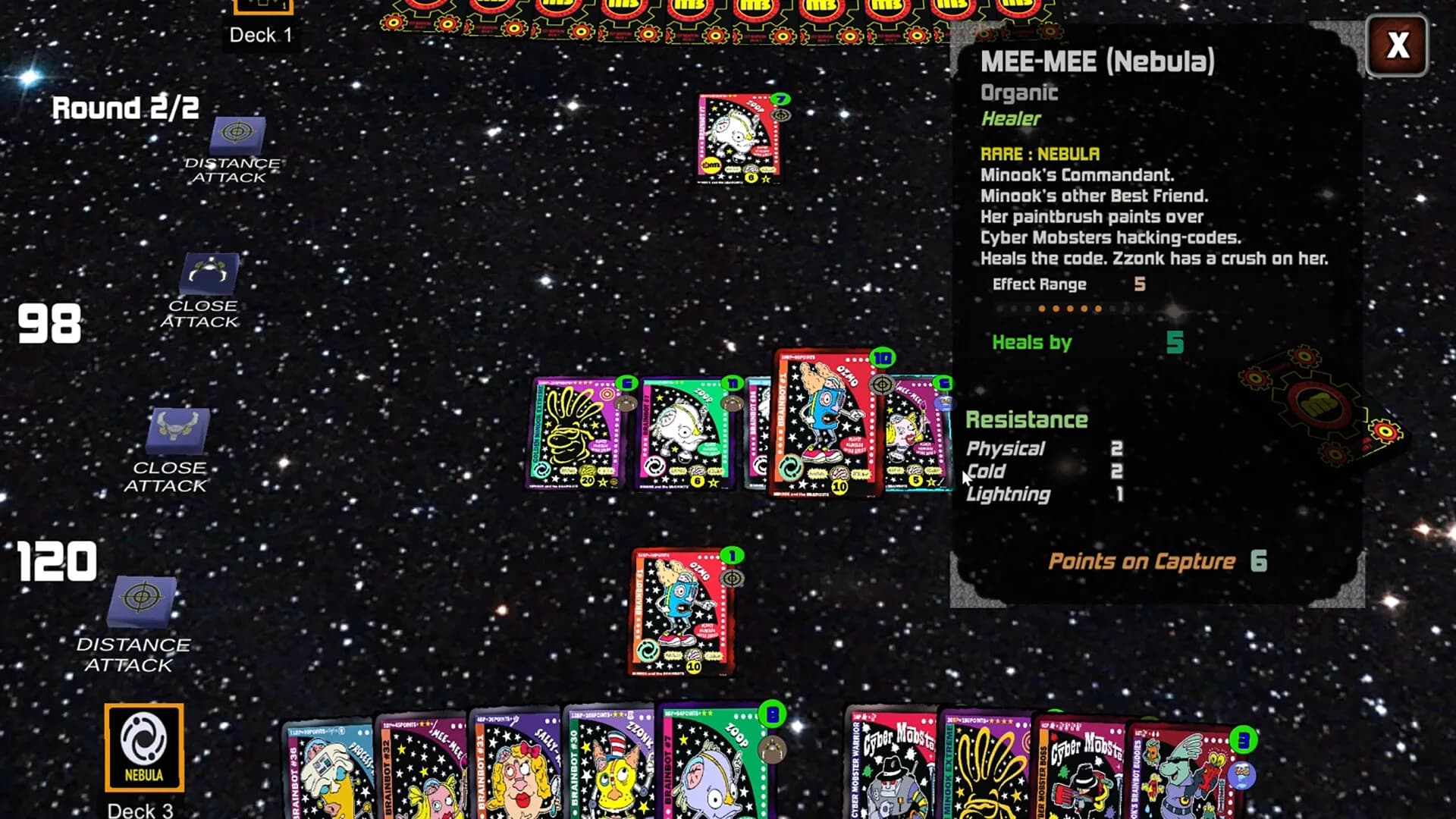 Minook and the Brainbots: Collector Card Battle görsel 2
