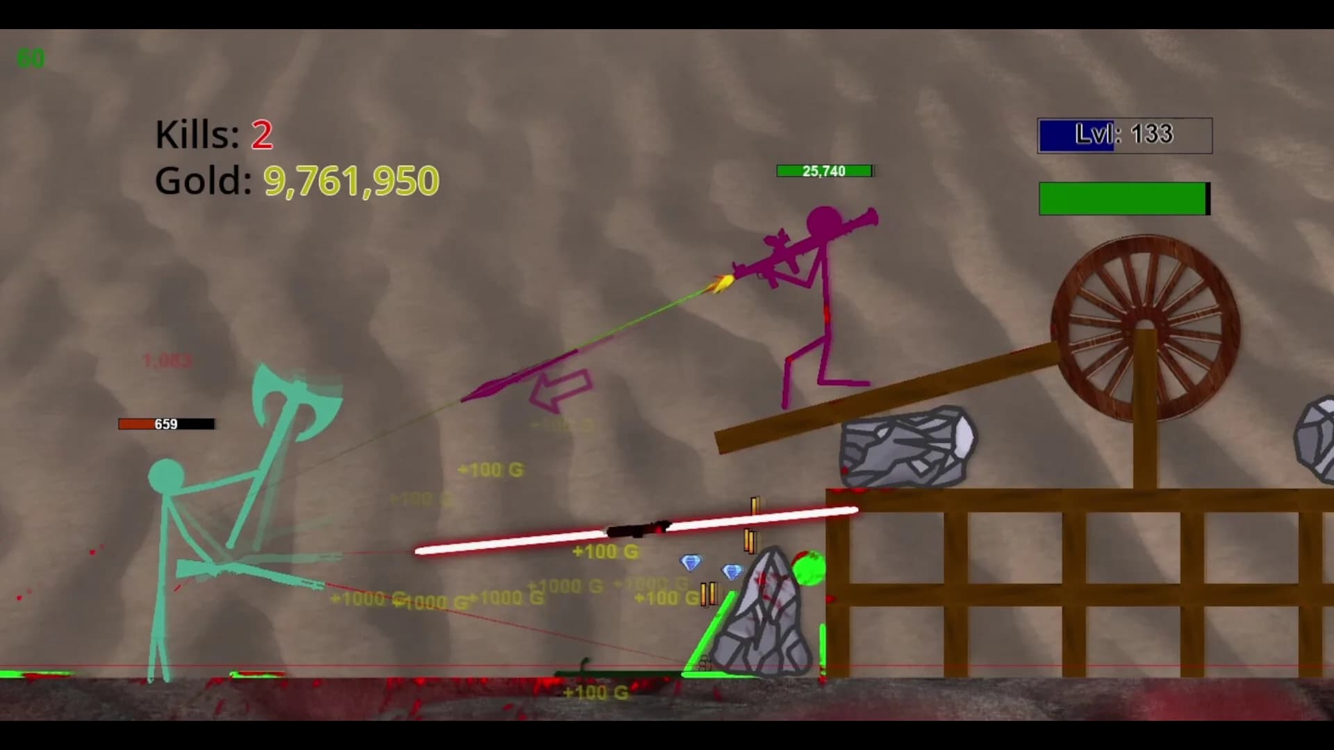 Stickman Physics Battle Arena görsel 25