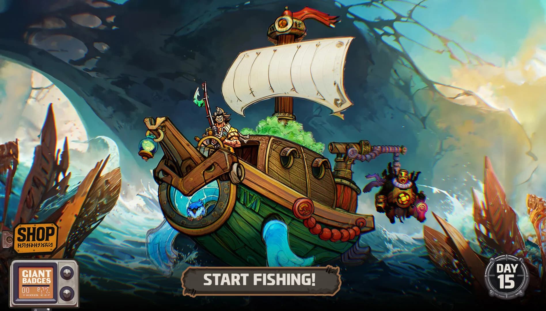OHAYO GIANTHOOK!: Monster Fishing Adventure görsel 2