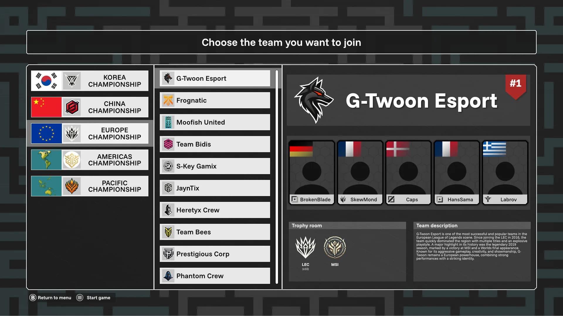 Legends Esport Manager görsel 2