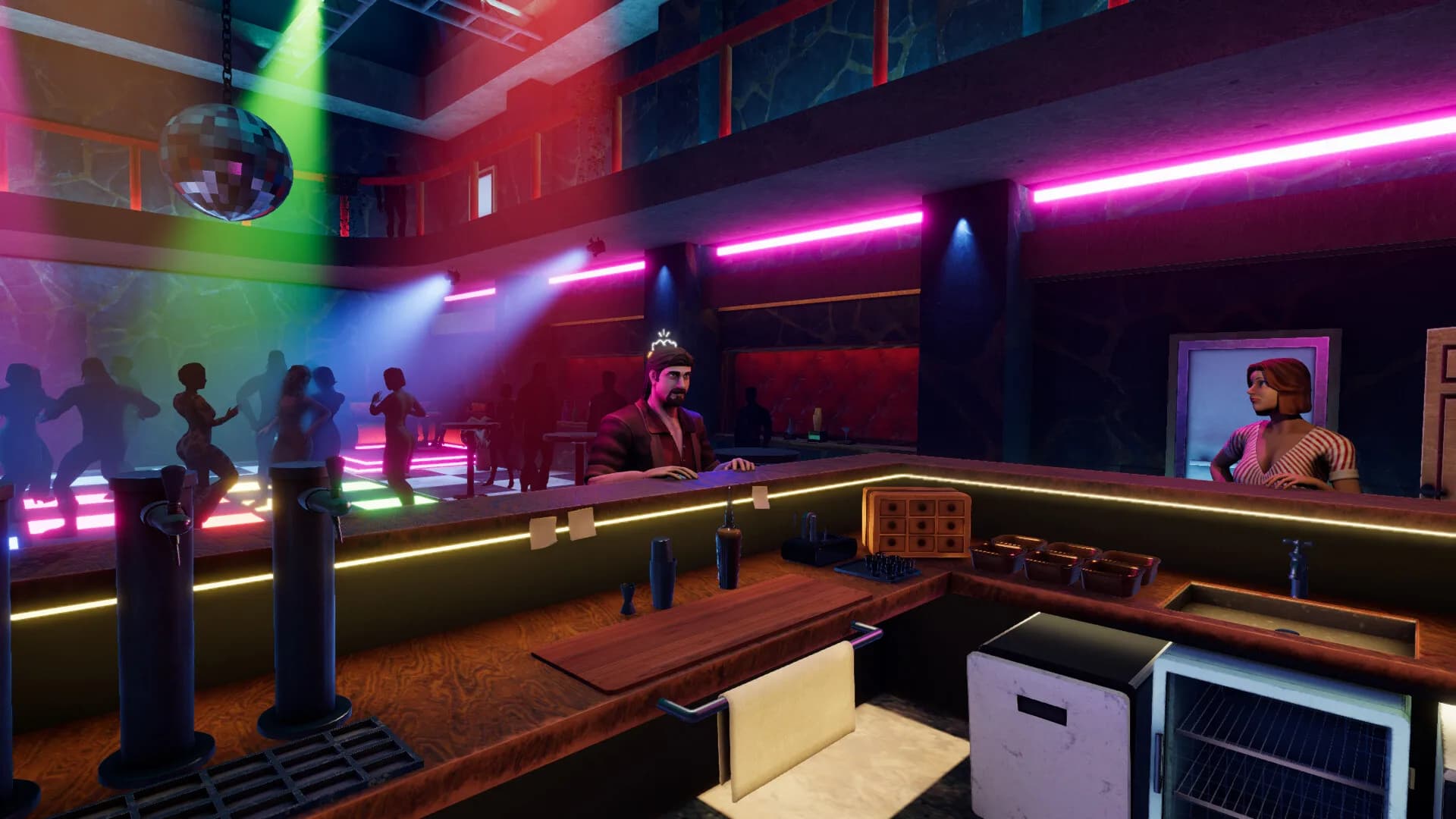 Under the Disco Lights - 80's Bar Simulator görsel 6