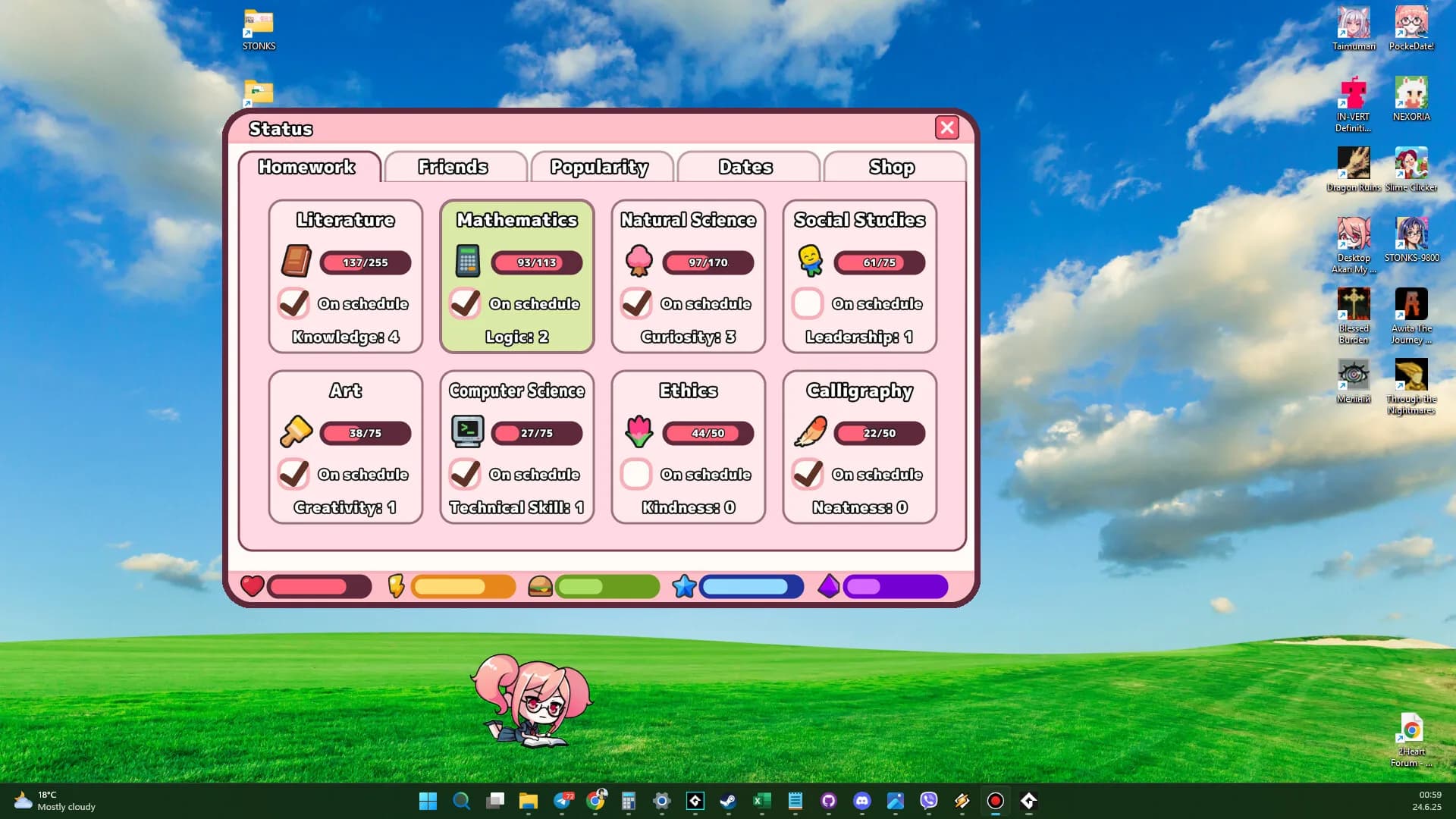 Desktop Akari ~my cute companion~ görsel 3