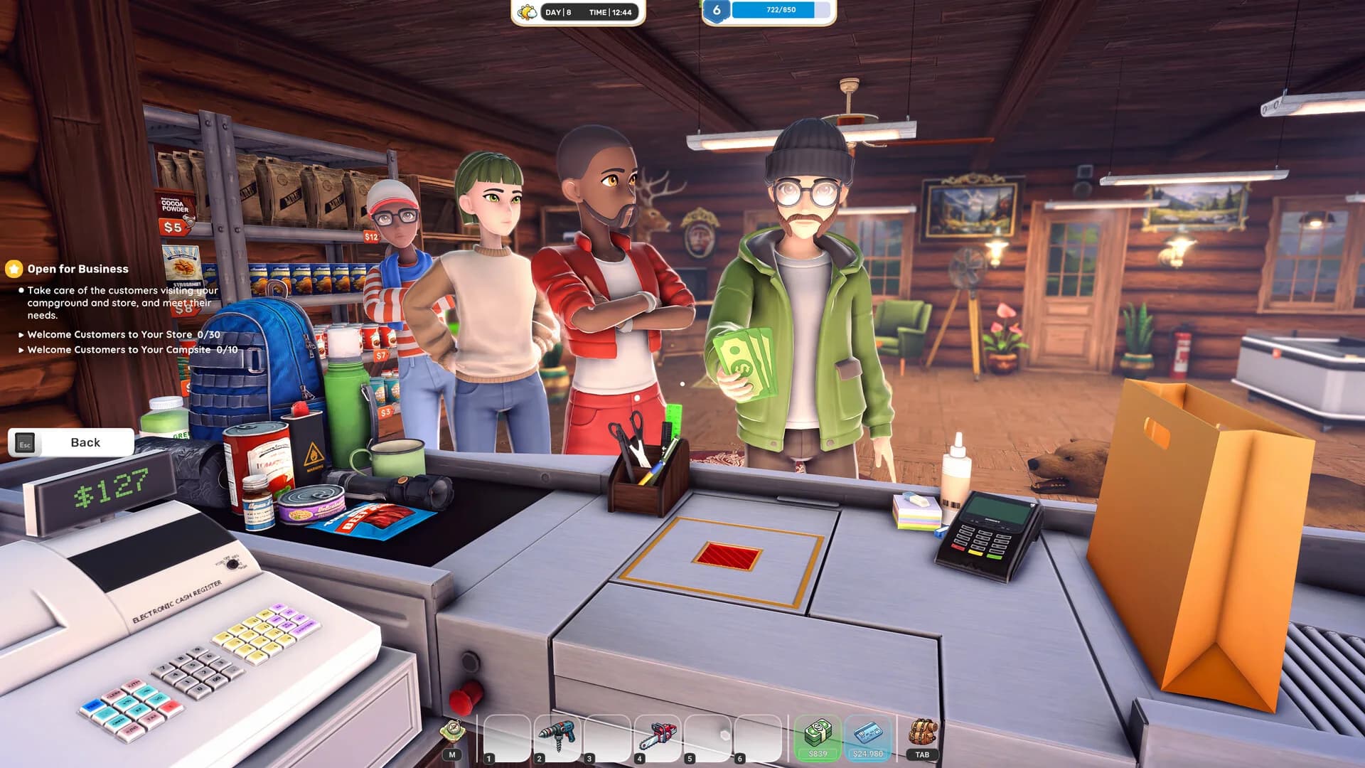 Campsite Hustle! - Management Simulator görsel 6