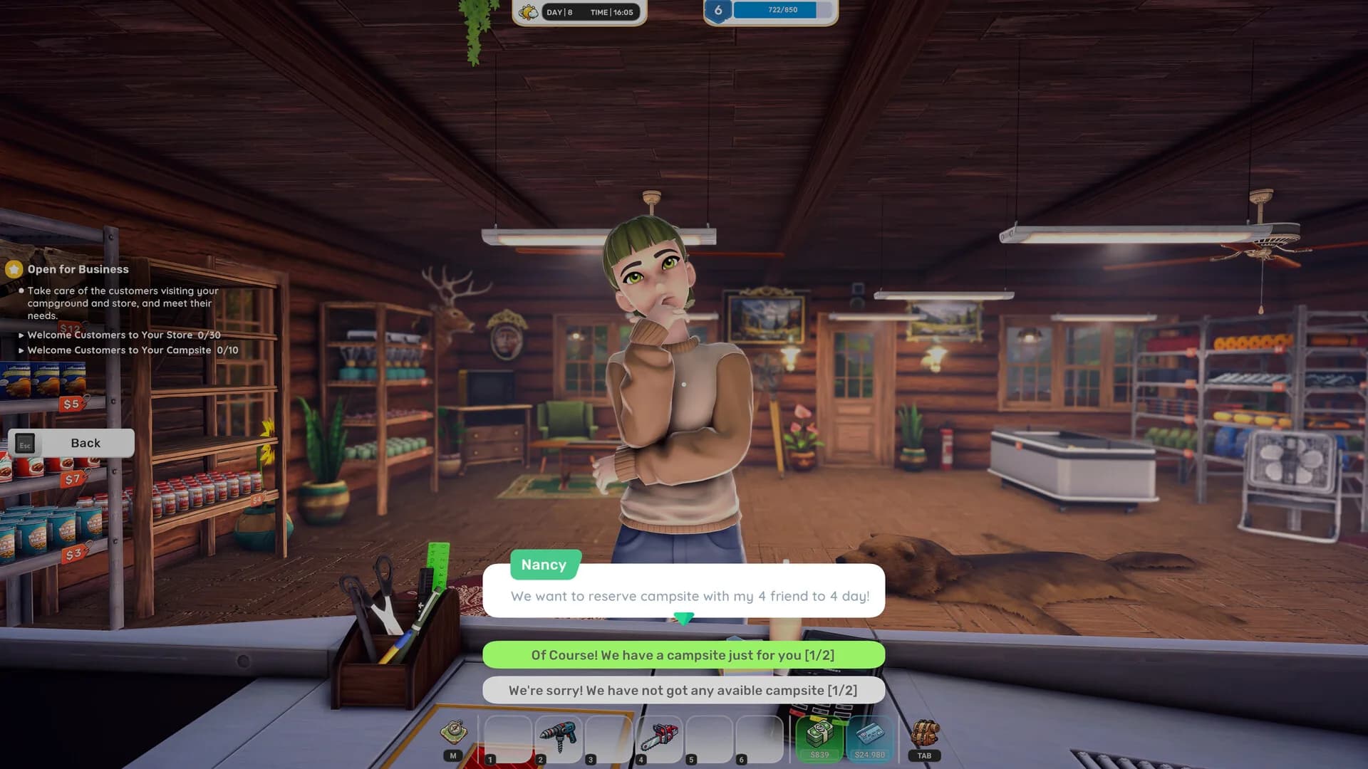 Campsite Hustle! - Management Simulator görsel 7