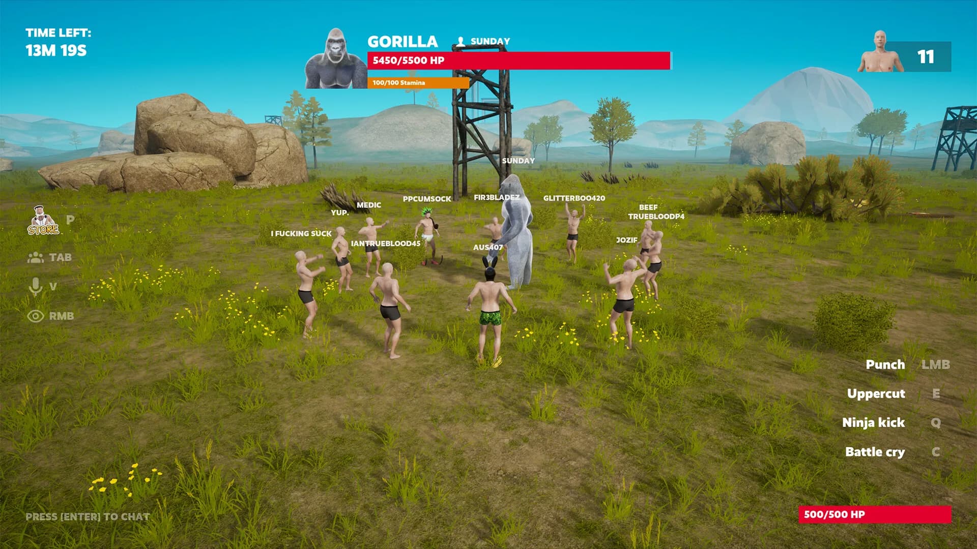 100 Men vs 1 Gorilla görsel 2