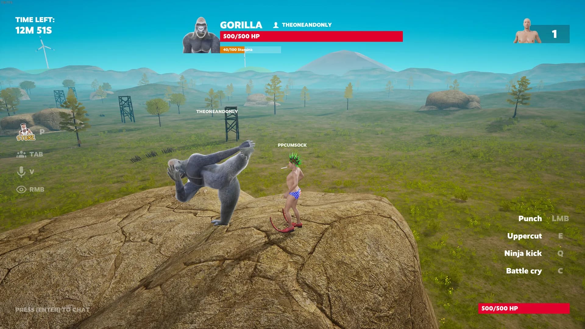 100 Men vs 1 Gorilla görsel 10