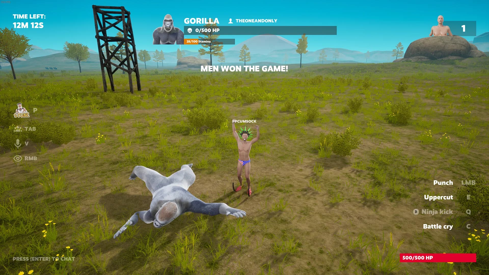 100 Men vs 1 Gorilla görsel 11