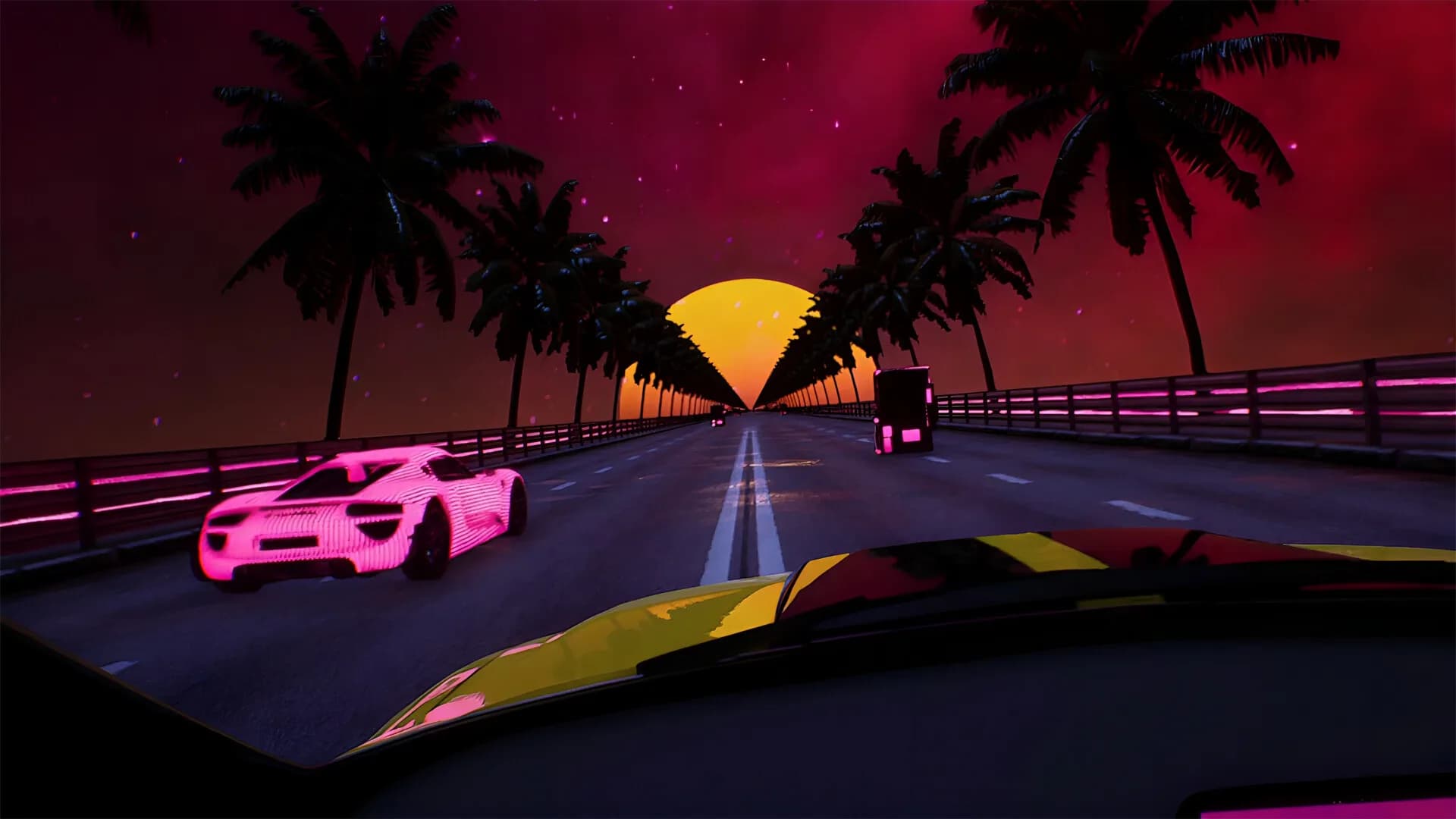 Synthwave Burnout VR görsel 4