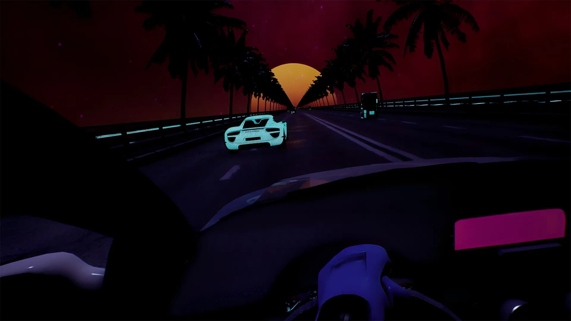 Synthwave Burnout VR görsel 6