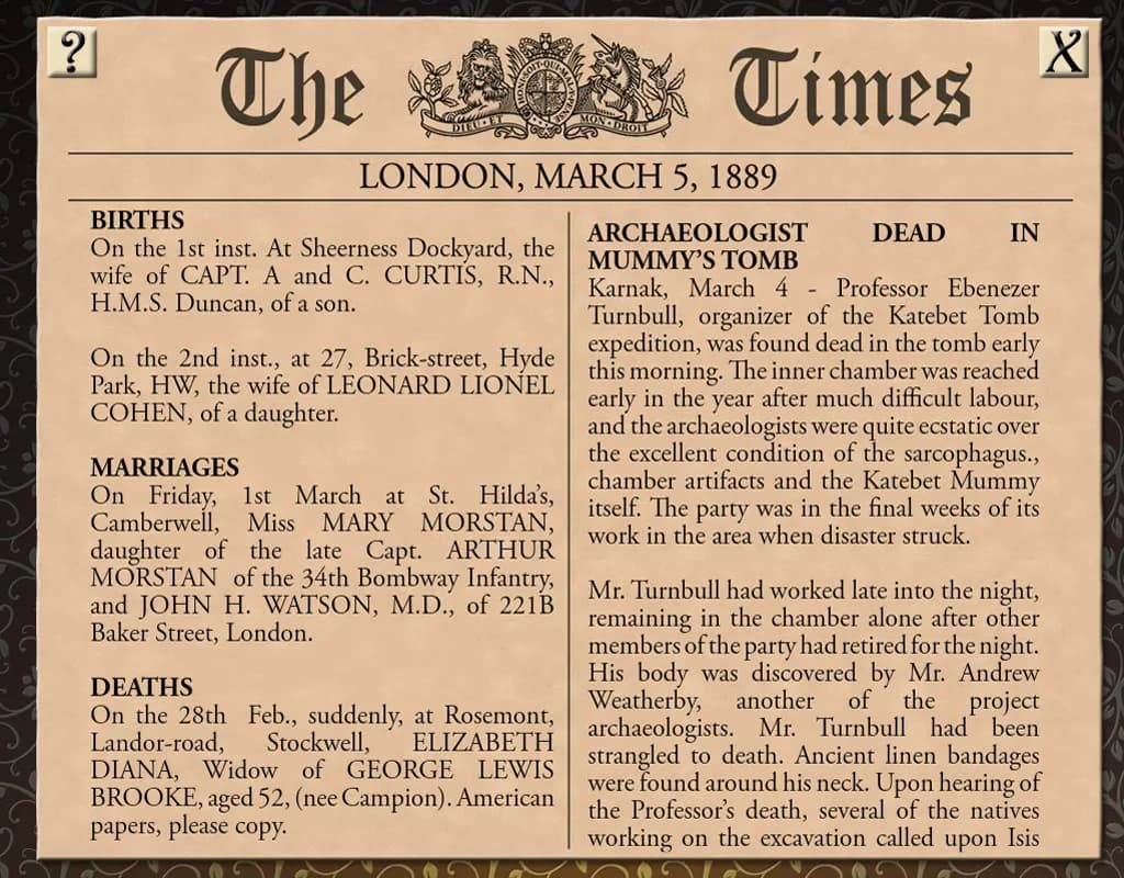 Sherlock Holmes Consulting Detective: The Case of the Mummy's Curse görsel 6