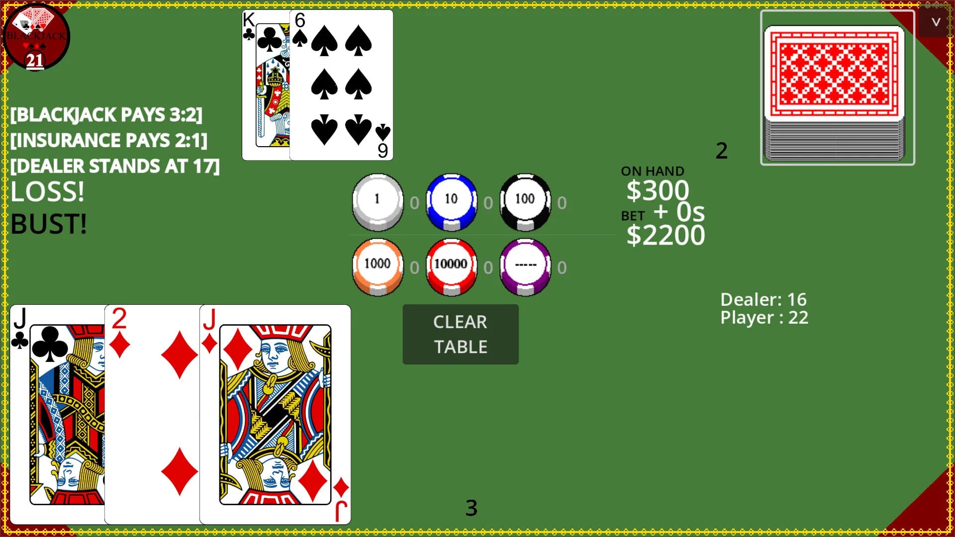 Blackjack Simple görsel 15