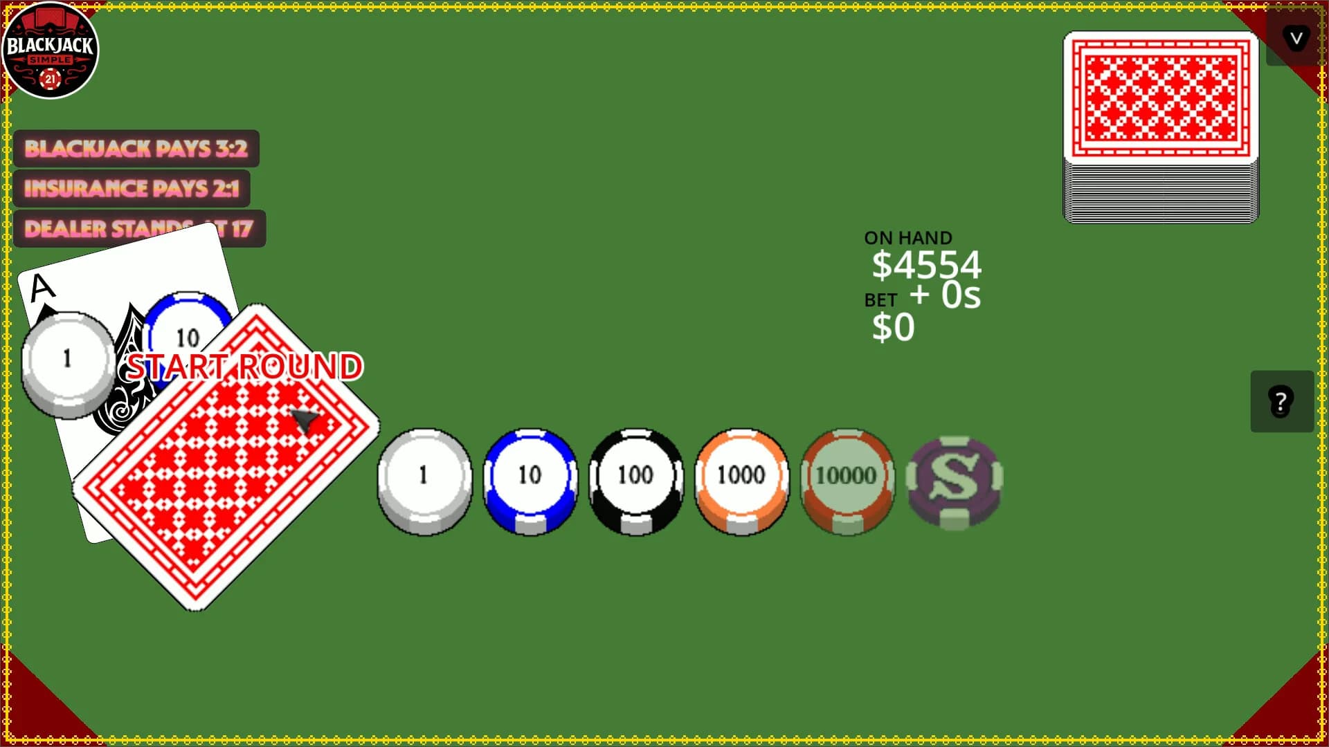 Blackjack Simple görsel 4