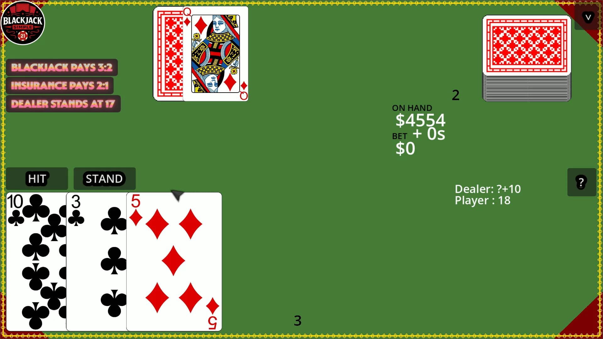 Blackjack Simple görsel 5