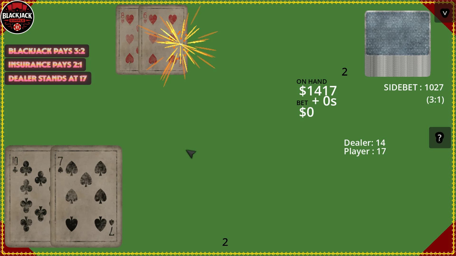 Blackjack Simple görsel 6