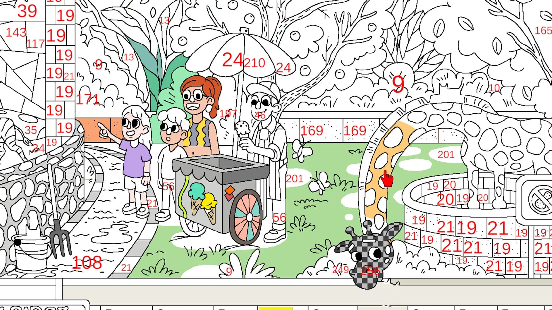 100 Cats Lost In World Find & Color görsel 5