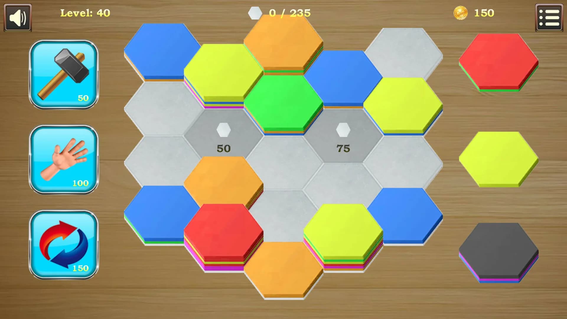 Sort Hexa Tiles görsel 4