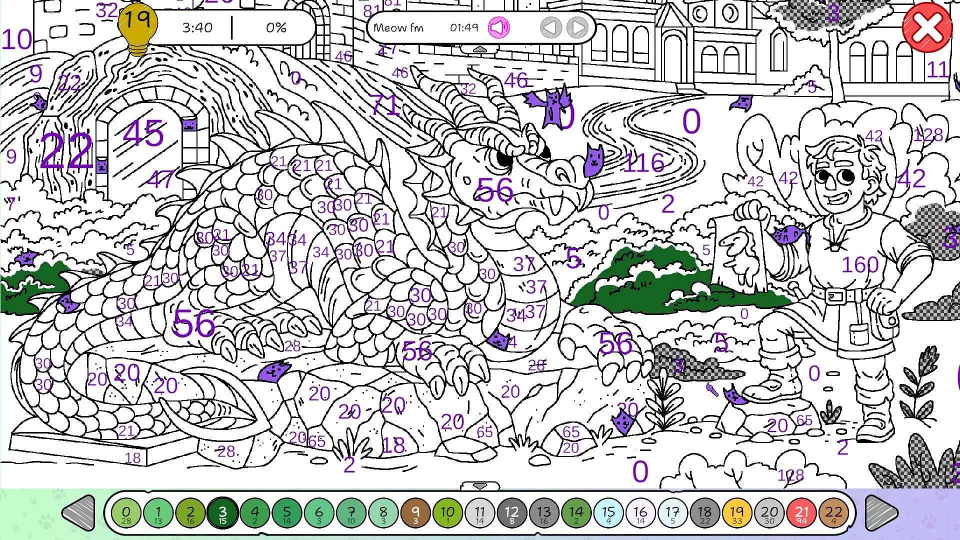 100 Cats Lost In Poland Find & Color görsel 5