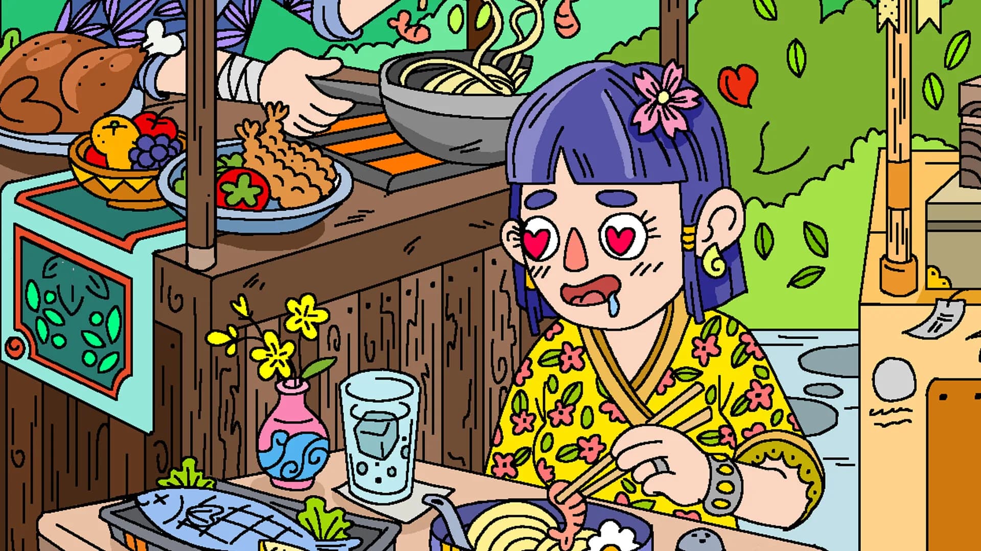100 Cats Lost In Japan Find & Color görsel 3