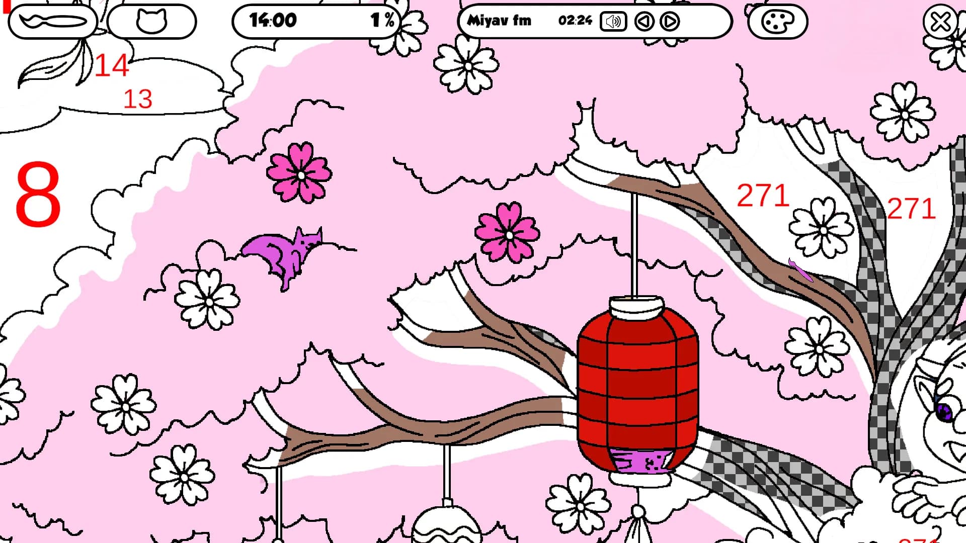 100 Cats Lost In Japan Find & Color görsel 5