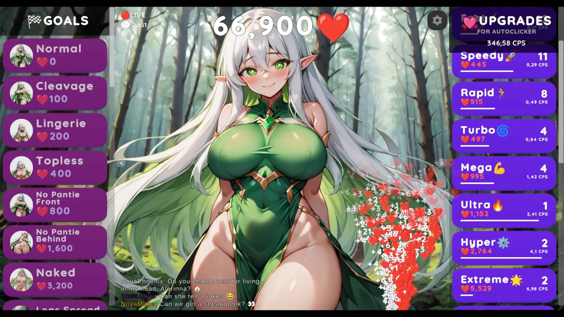 Hentai Clicker: Alerinna is streaming görsel 3