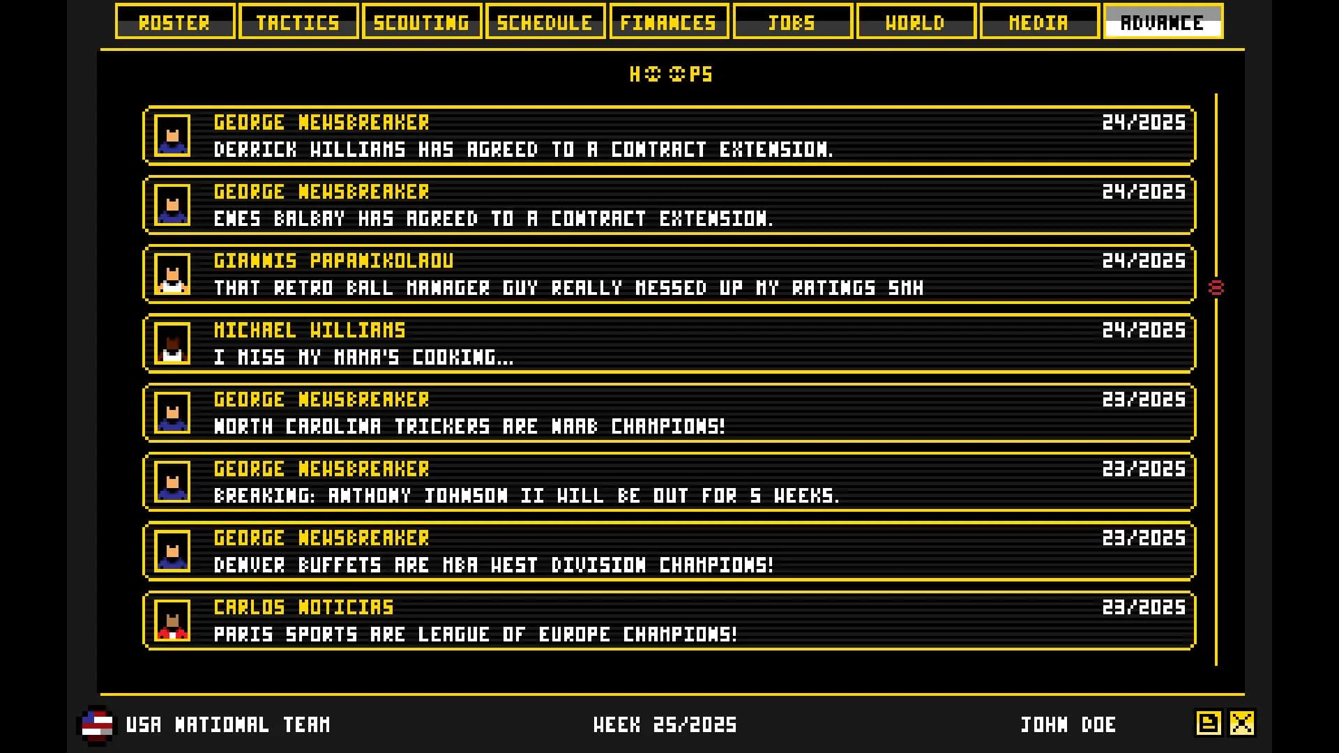 Retro Basketball Manager görsel 5
