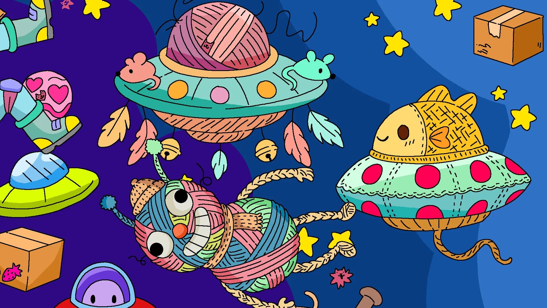 100 Cats Lost In Space Find & Color görsel 9
