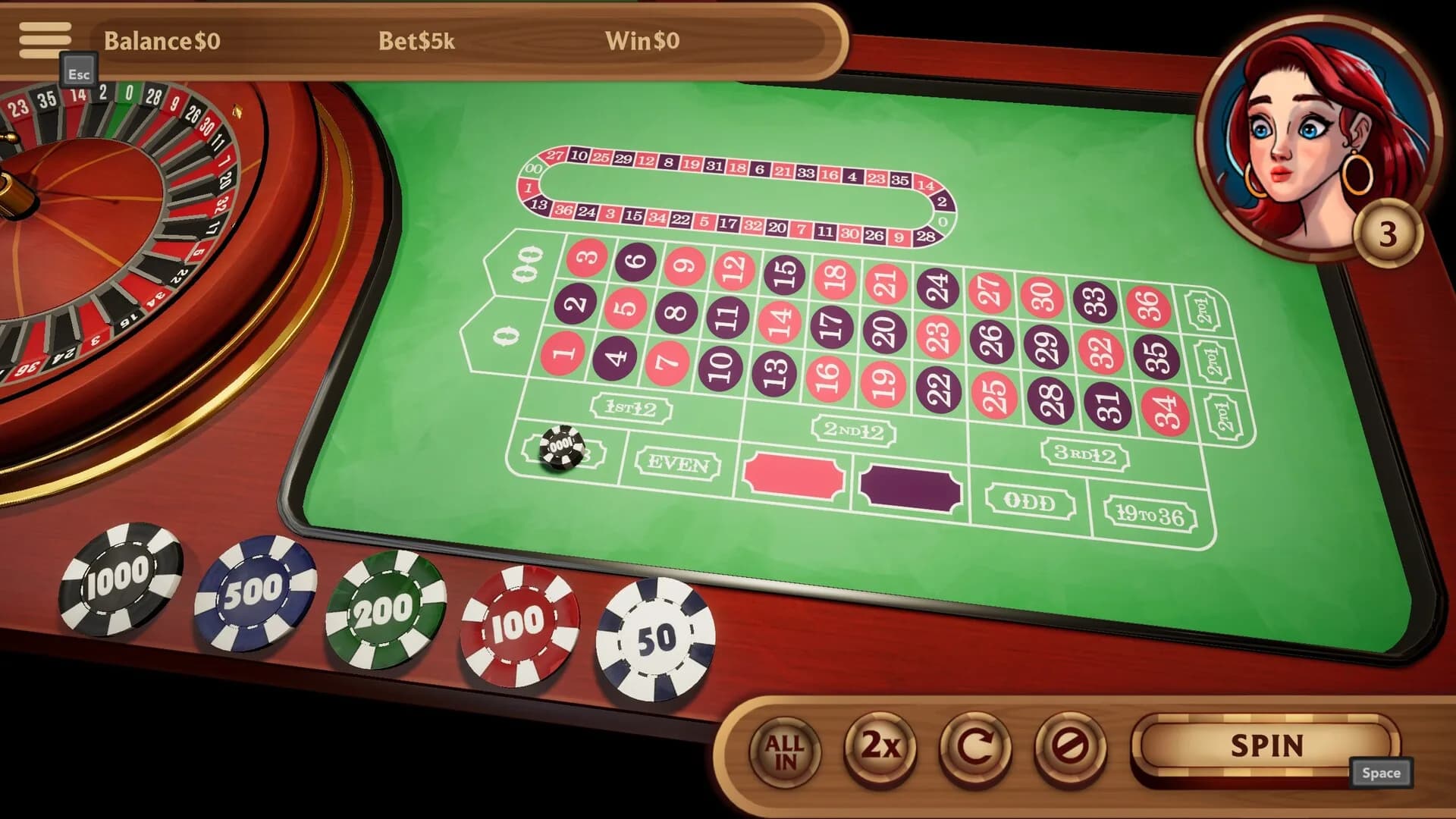 Hot Stakes Casino - American Roulette görsel 2