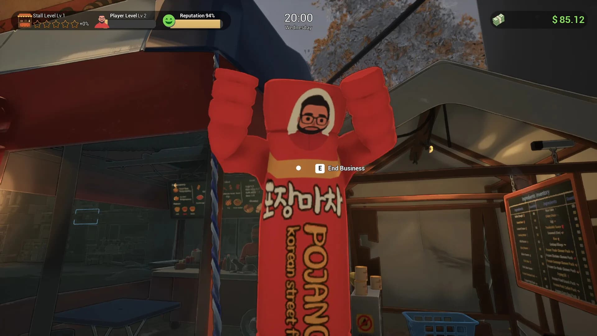 POJANGMACHA : Korean Street Food Management Simulator görsel 2