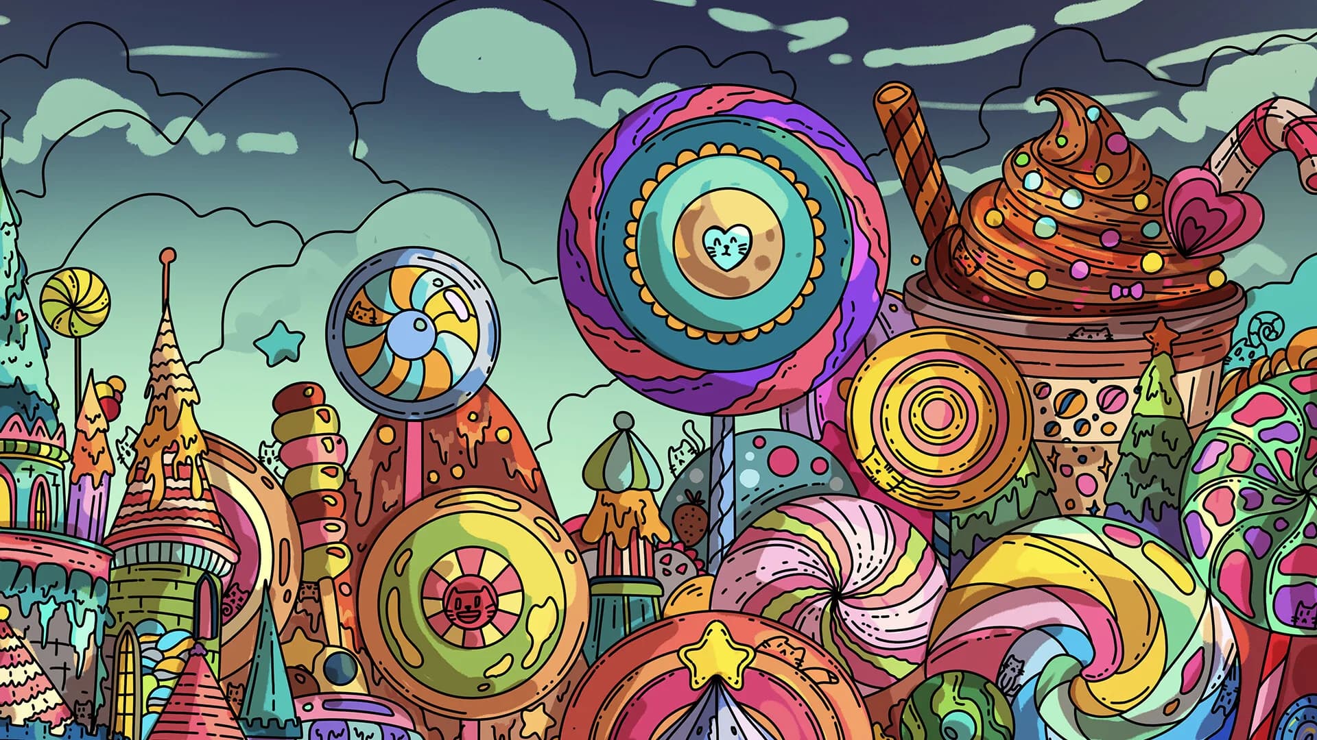 100 Candy Cats görsel 13