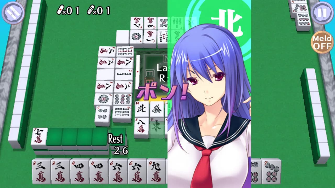 Mahjong Pretty Girls Battle : School Girls Edition görsel 6