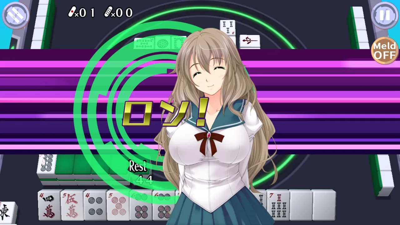 Mahjong Pretty Girls Battle : School Girls Edition görsel 7