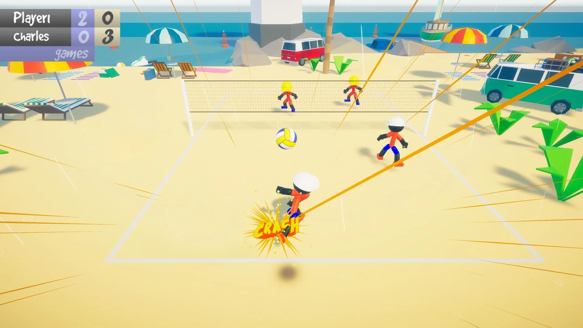 Stickman Beach Volleyball DELUXE görsel 4