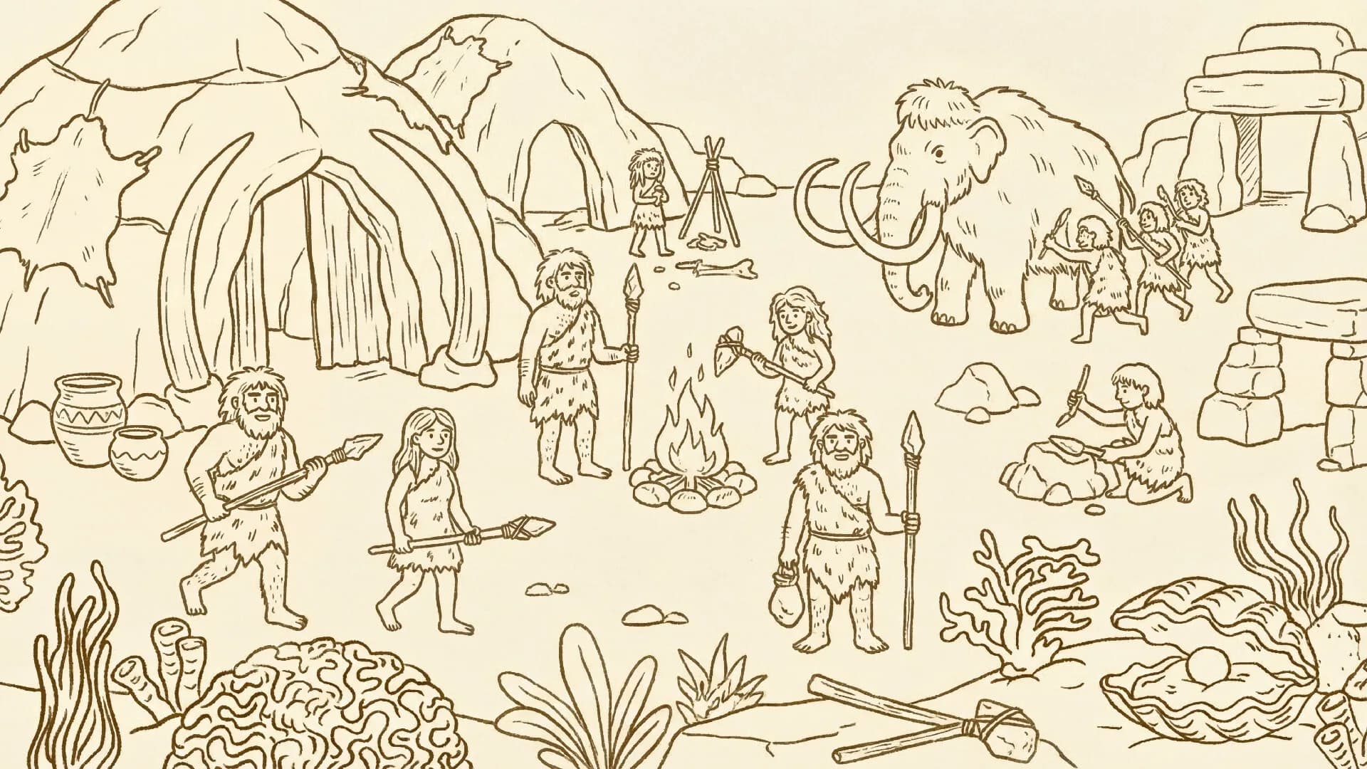 999 Hidden Cats: Stone Age Together görsel 6