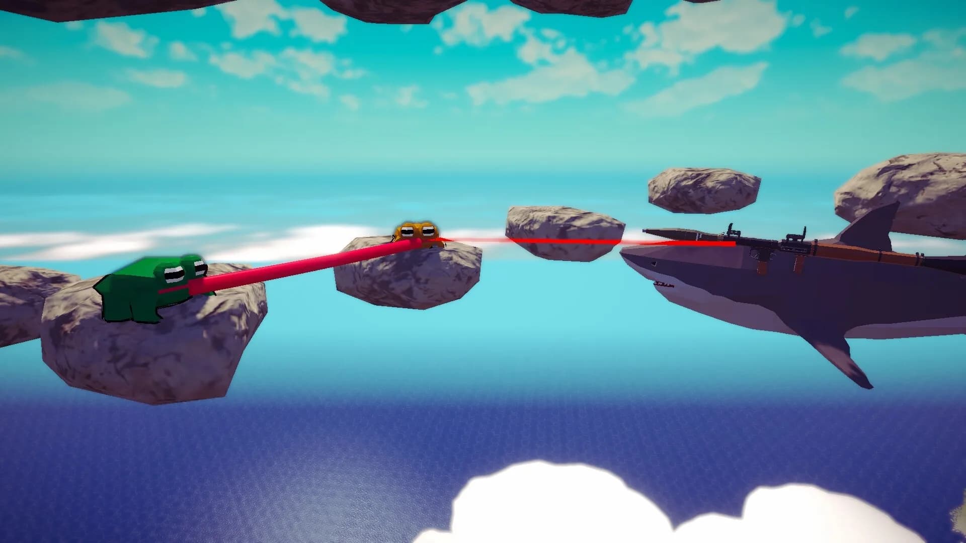 Stick Together! - Co-op Frog Parkour görsel 4