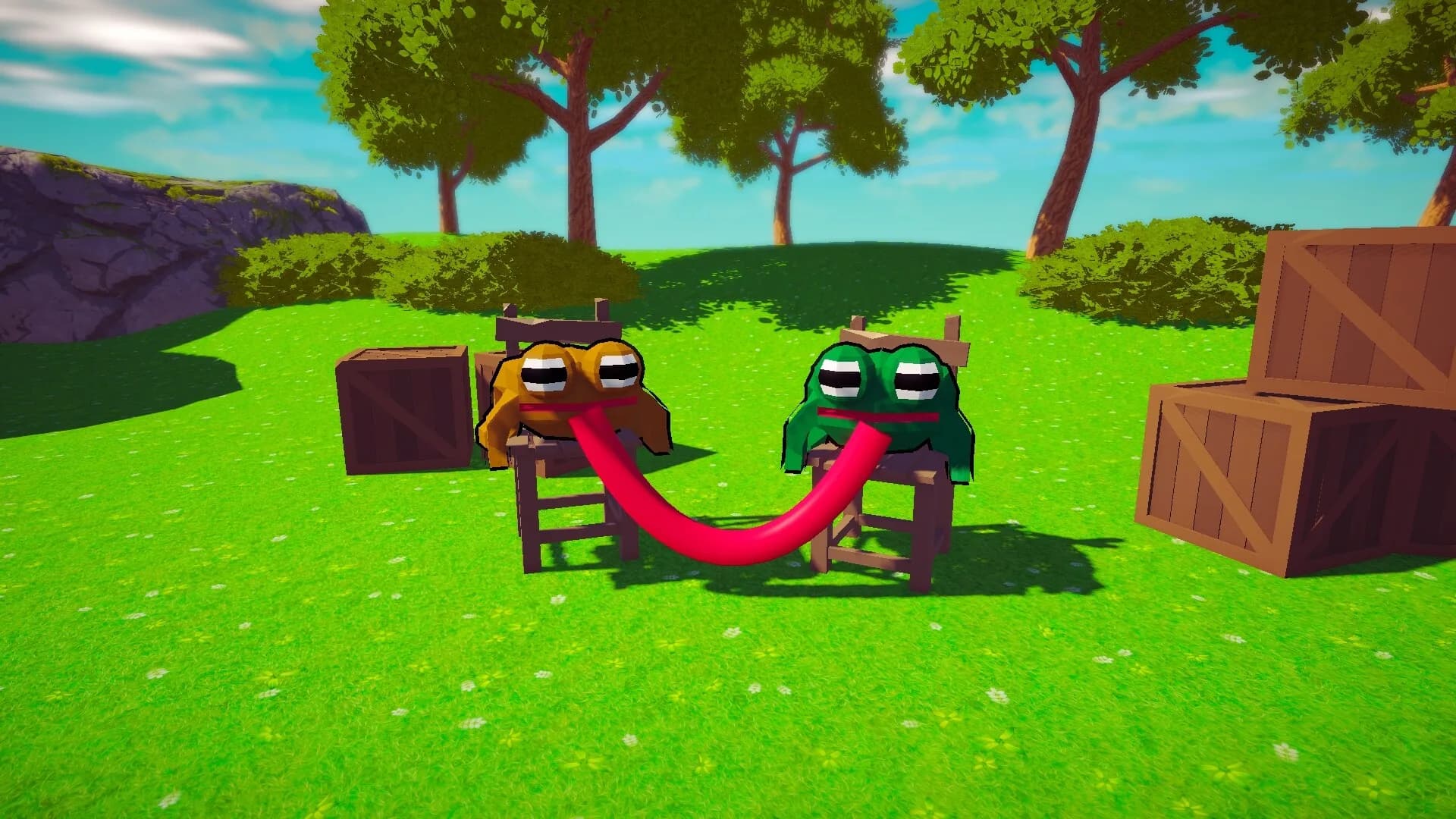 Stick Together! - Co-op Frog Parkour görsel 5