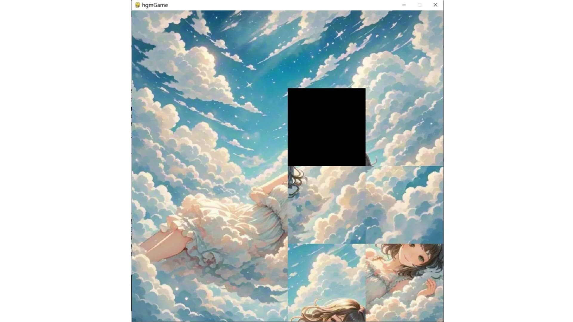 The girl in the clouds görsel 3