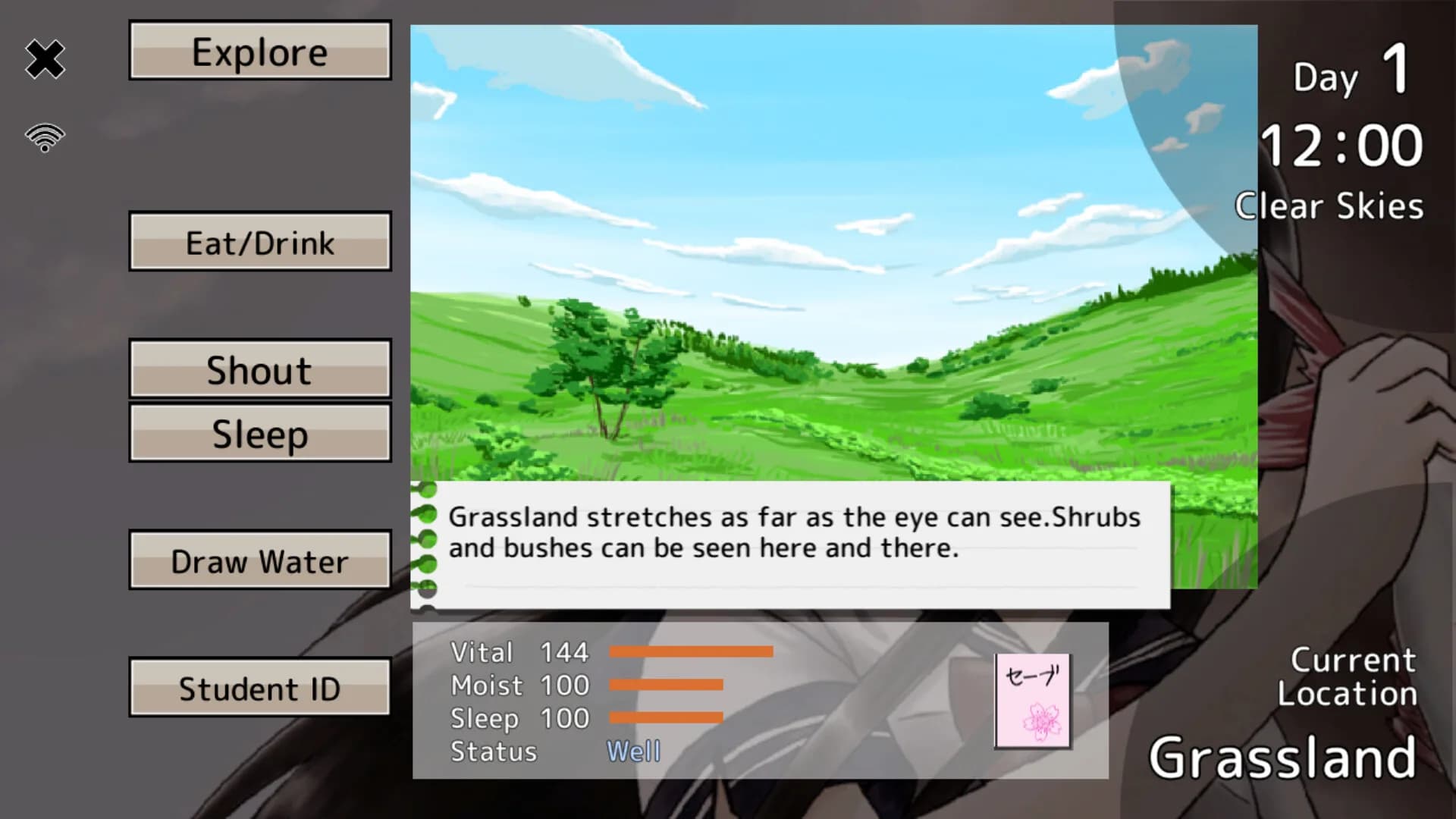 黒髪ロングJKサバイバルシミュレーションゲーム görsel 2