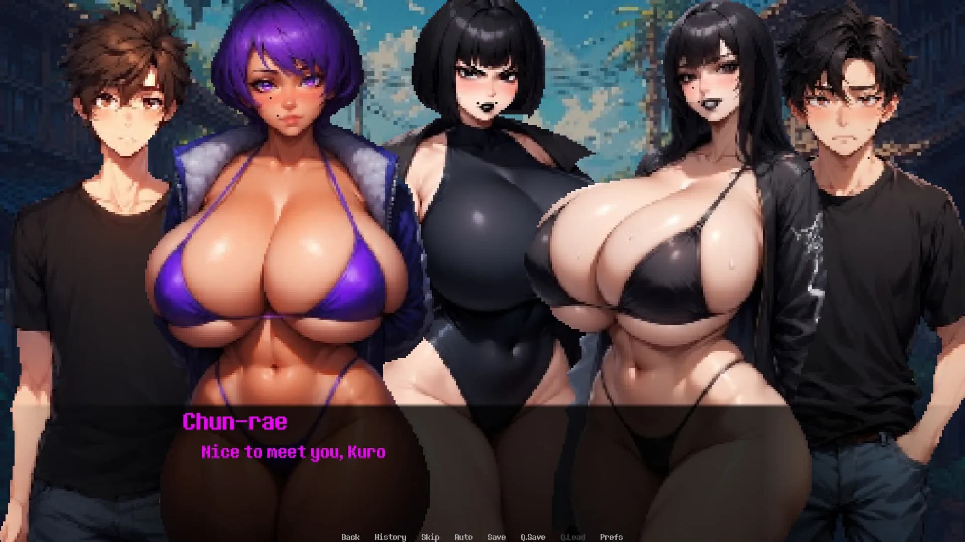 Dominated by Yandere Goth Girlfriend 3: On the Beach görsel 6