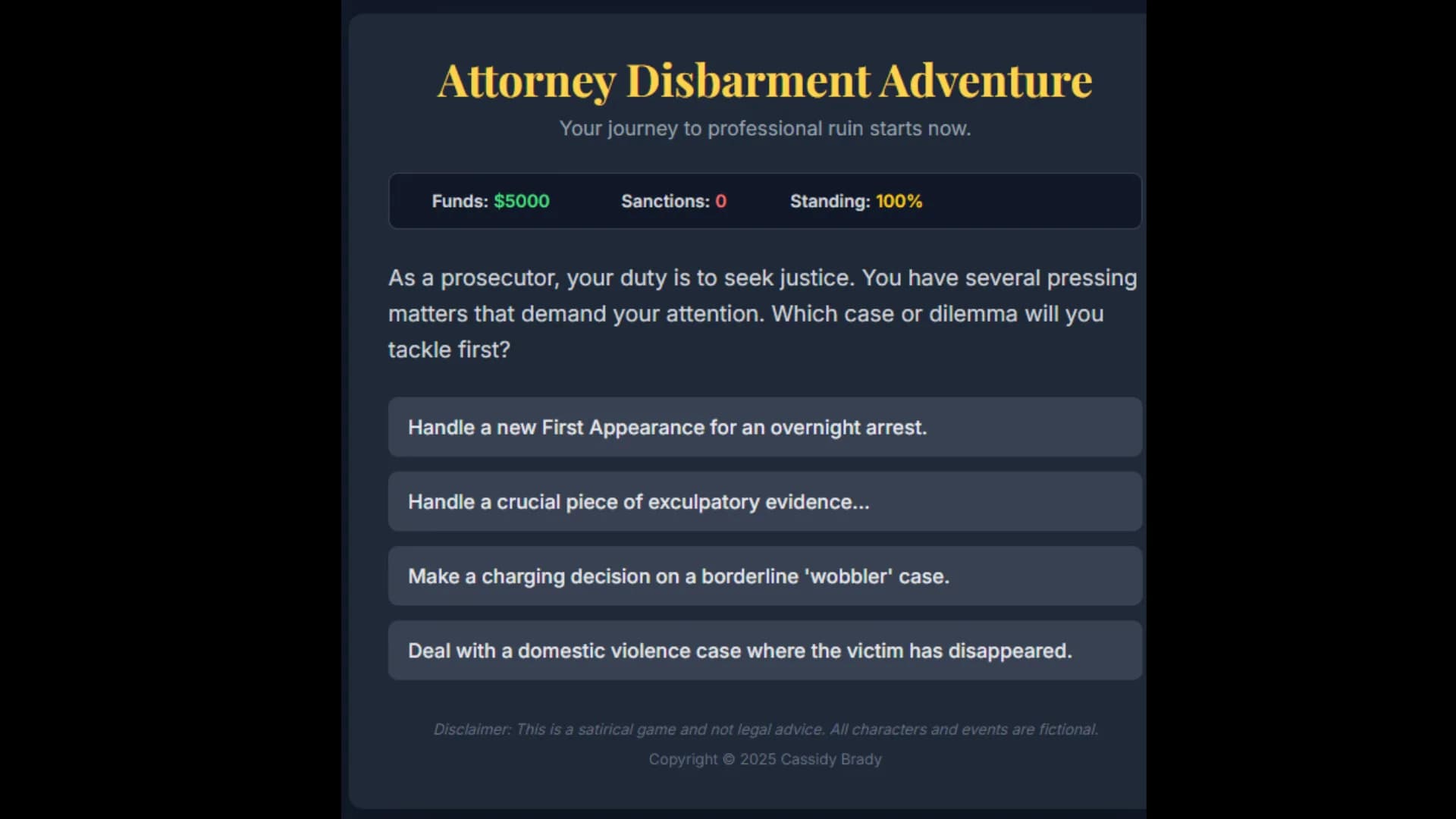 Attorney Disbarment Adventure görsel 4