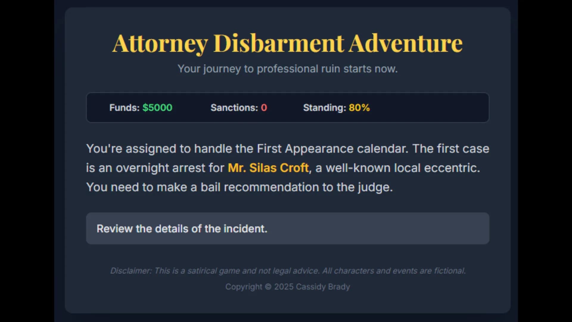 Attorney Disbarment Adventure görsel 5