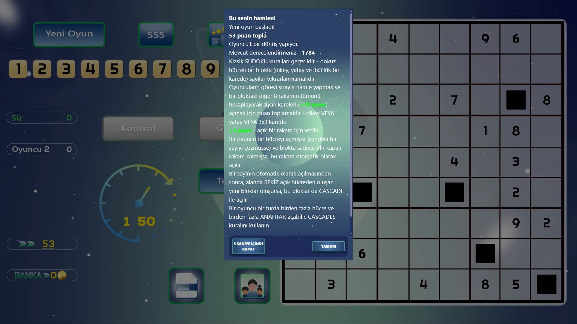 Arkadaşlarla Online Sudoku görsel 2