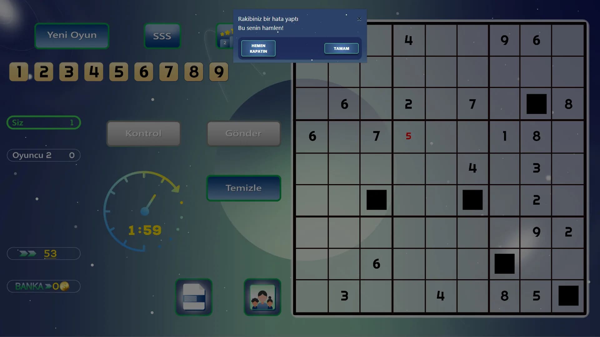 Arkadaşlarla Online Sudoku görsel 3