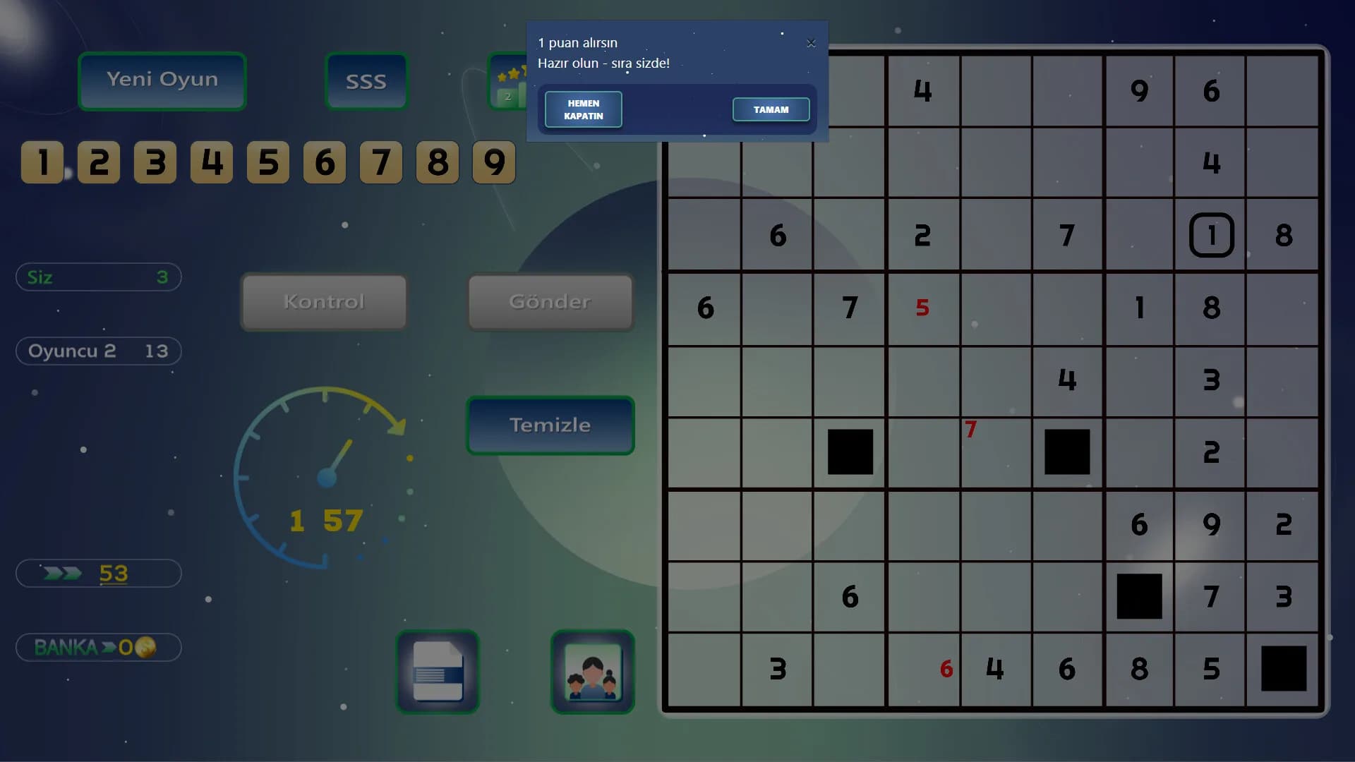 Arkadaşlarla Online Sudoku görsel 6