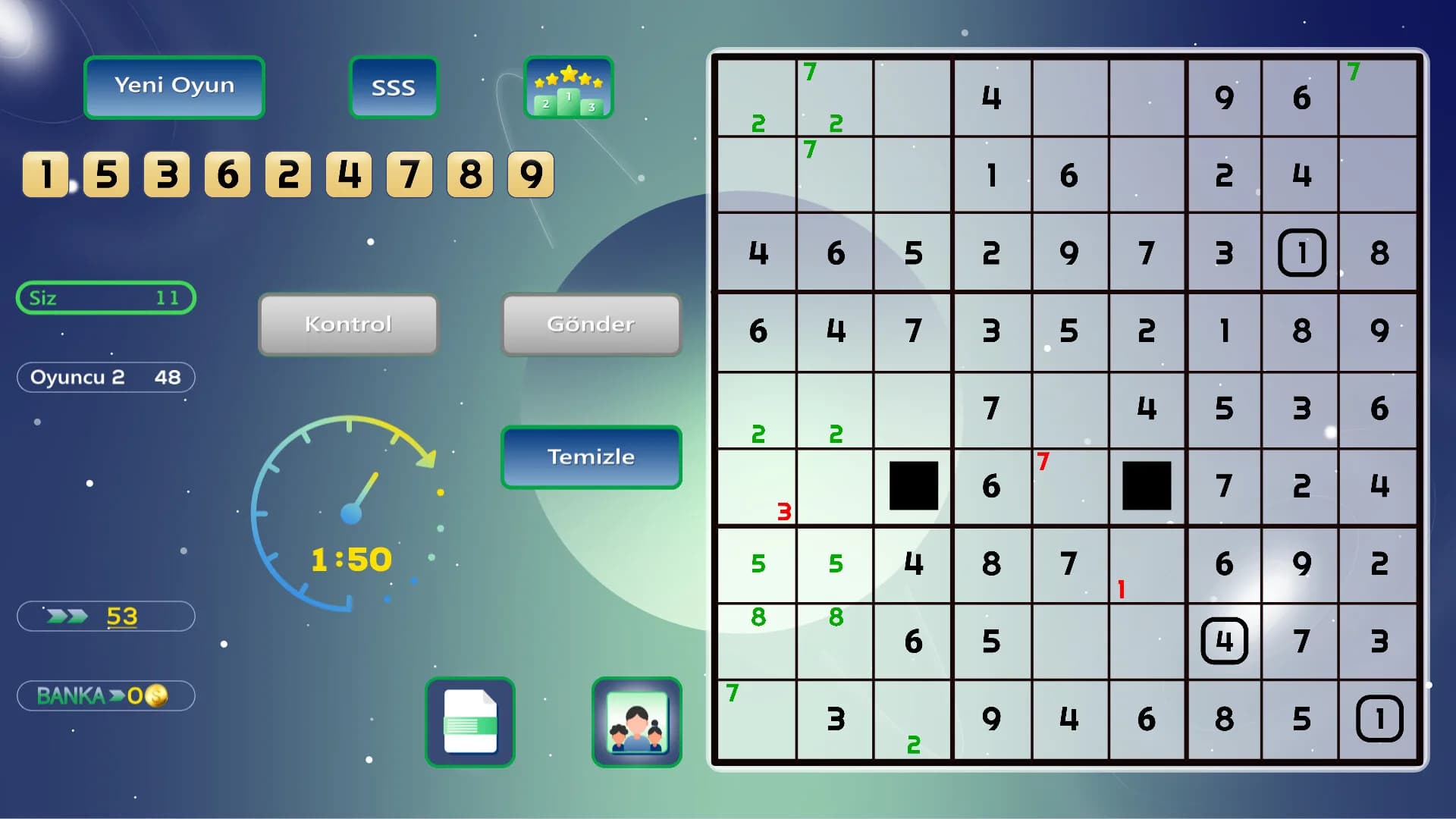 Arkadaşlarla Online Sudoku görsel 10