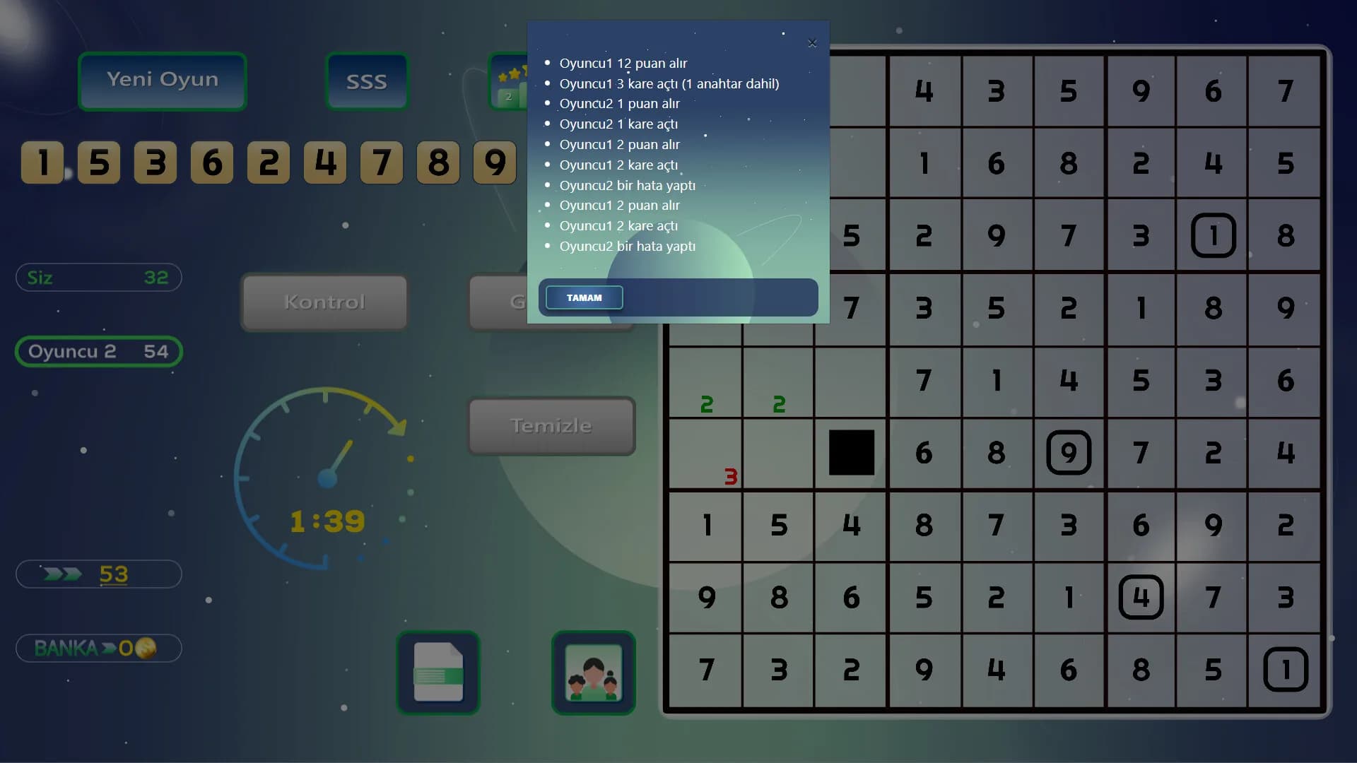 Arkadaşlarla Online Sudoku görsel 11