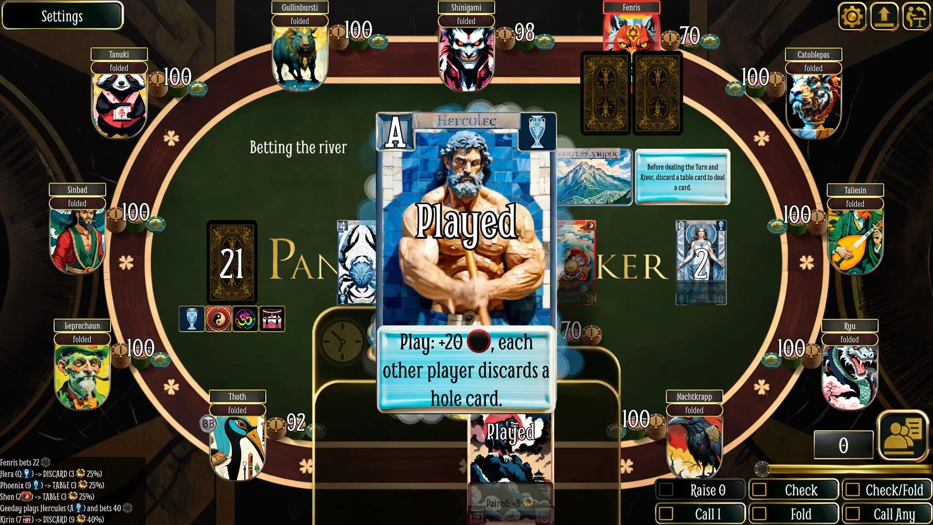 Pantheon Poker görsel 4