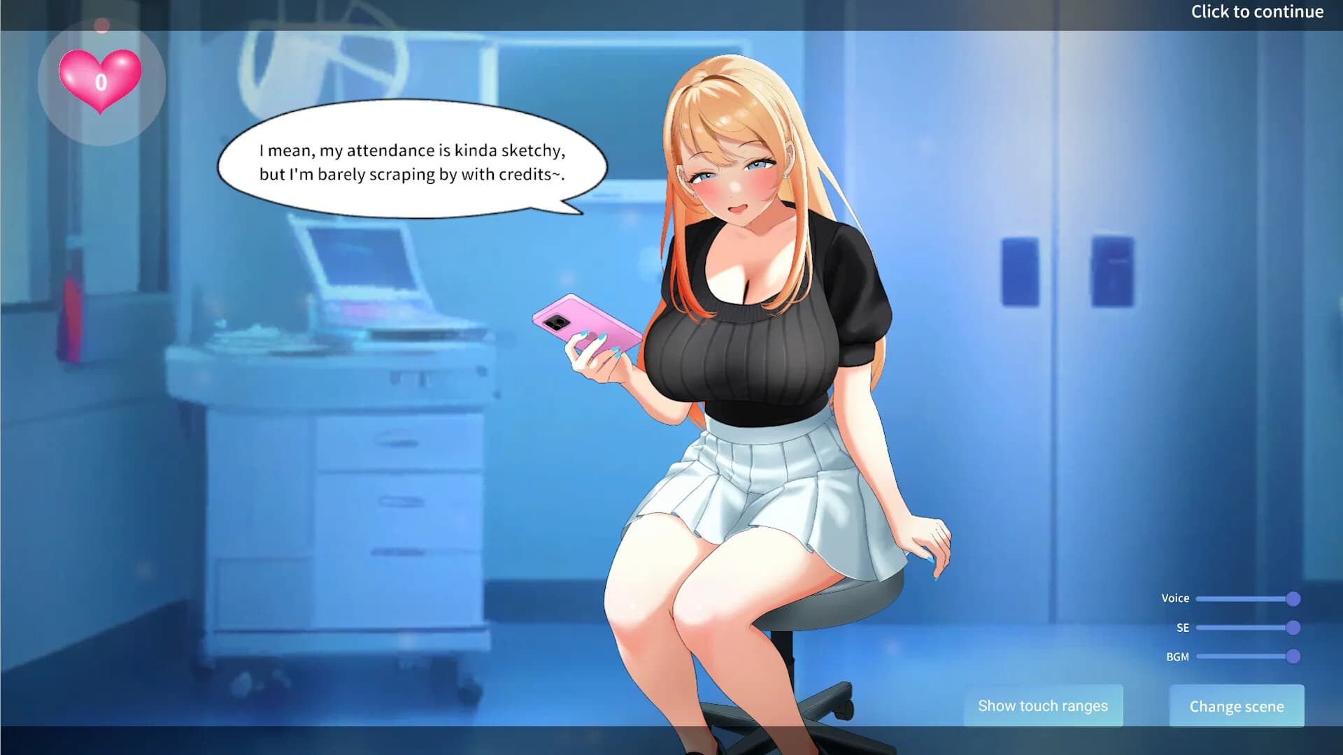 Health Check with the Blonde College Babe! görsel 15