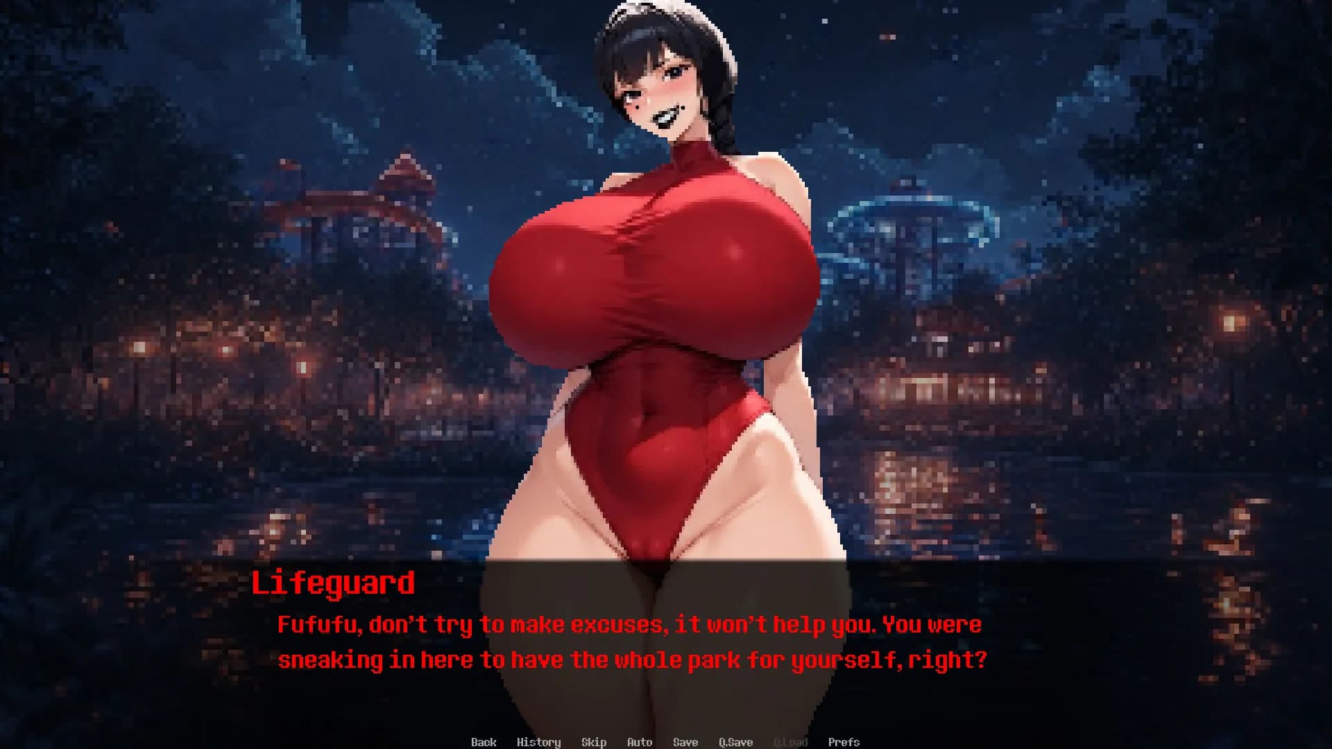 Dominated by: Yandere Goth Lifeguard görsel 2